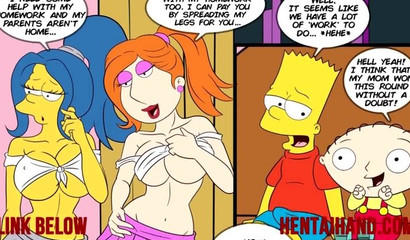 Porn comics Family Guy and the Simpsons