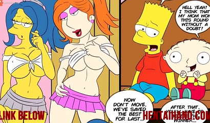 Porn comics Family Guy and the Simpsons