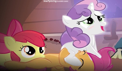 Little ponies fuck each other, porn parody of the cartoon My Little Pony