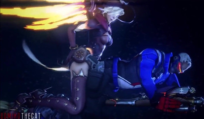 Futanari dominate and anal fuck men, hard 3D porn