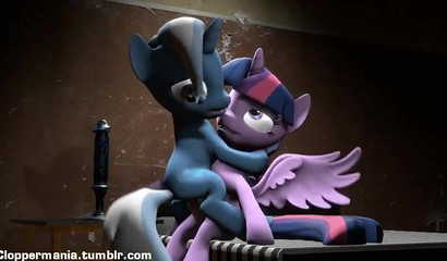 Blue unicorn Trixie loves to lick friends' dicks, My Little Pony porn cartoon