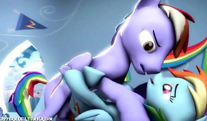 Twilight Sparkle and friends fulfill sexual fantasies, 3D My Little Pony porn