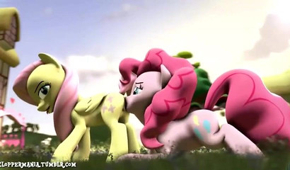Cartoon ponies lick pussies and fuck in My Little Pony porn compilation