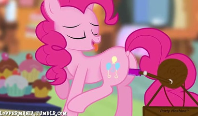 Pinkie Pie from the cartoon My Little Pony fucks and sucks dicks in a hot porn collection