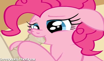 Pinkie Pie from the cartoon My Little Pony fucks and sucks dicks in a hot porn collection