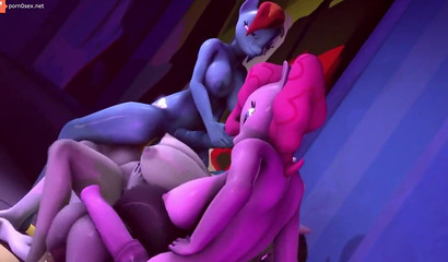 Crazy horse orgy in the porn cartoon My Little Pony