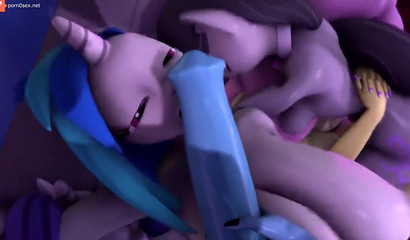 Crazy horse orgy in the porn cartoon My Little Pony
