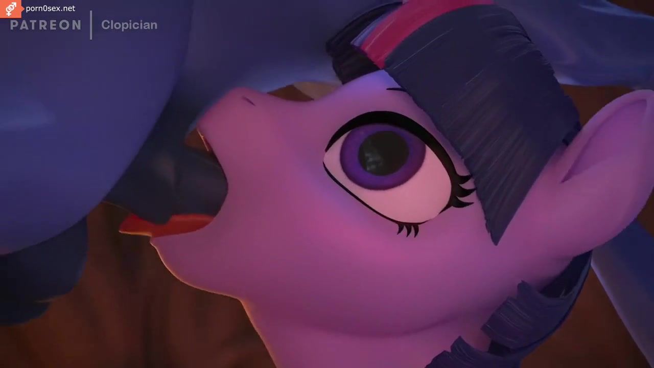 Лошадка Twilight Sparkle учится делать минет, порно мультфильм My Little  Pony