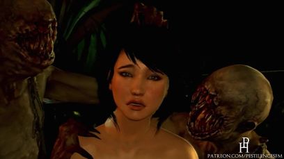 Lara Croft Fucked By Goblin - Goblins fuck Lara Croft hard at night in the forest - 3d Porn cartoon