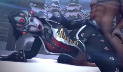 Big black dick fucks tomb raider, 3D porn compilation