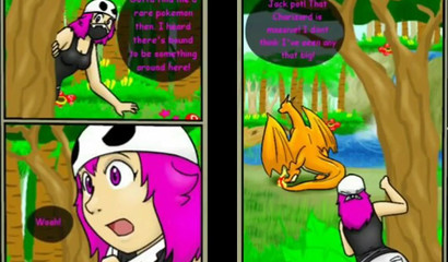 Huge Pokemon Chirizard caught and ate a sexy girl