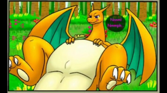 Huge Pokemon Chirizard caught and ate a sexy girl