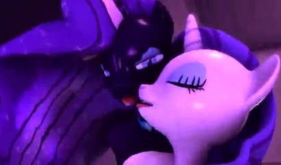 Little pony Rarity and her dark side have great crazy sex