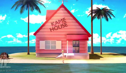 3D beauty Android 18 and her hot dance in a swimsuit