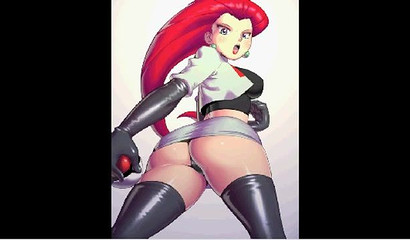 Naked Pokemon trainers girls in a big XXX art collection