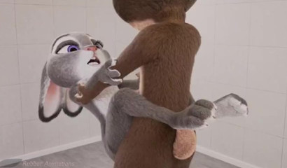 judy and her rabbit friend (MUTE THE SOUND SERIOUSLY)