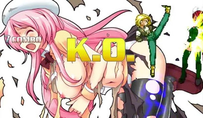 Defeated and fucked blonde Android 18, an epic battle in the video game Dragon Ball Z