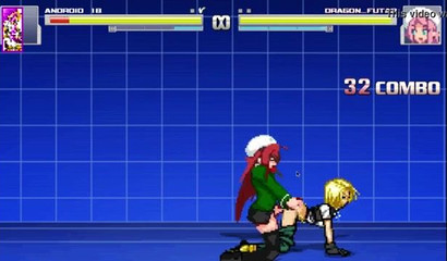 Defeated and fucked blonde Android 18, an epic battle in the video game Dragon Ball Z
