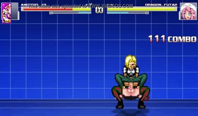 Defeated and fucked blonde Android 18, an epic battle in the video game Dragon Ball Z