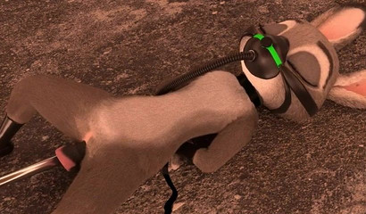 Sex machine fucks fluffy bunny Judy Hops from Zveropolis"