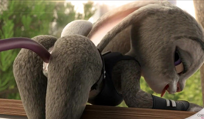 Tentacles fuck a cute bunny Judy Hops in the pussy