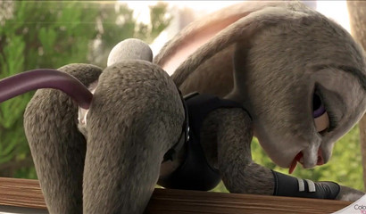 Tentacles fuck a cute bunny Judy Hops in the pussy