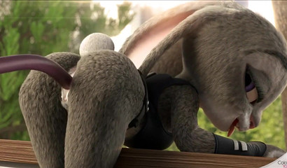 Tentacles fuck a cute bunny Judy Hops in the pussy