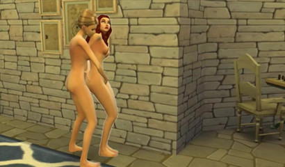 Cinderella caught Ariel masturbating and they had lesbian sex