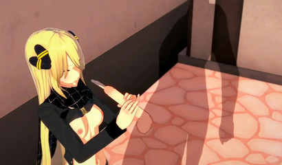 Hot blonde Cynthia from the cartoon Pokemon" had sex with an invisible woman"