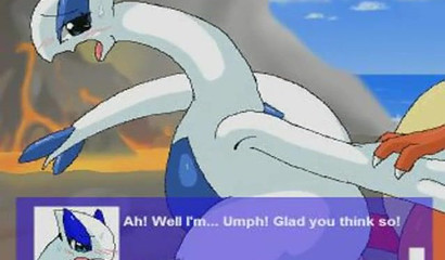 Big Pokemon Lugia fucks in all holes with other Pokemon
