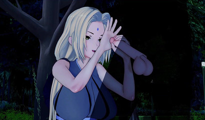 Milf Tsunade makes a great blowjob and has sex with her lover