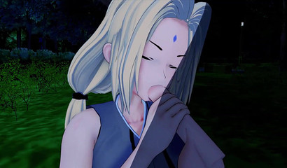 Milf Tsunade makes a great blowjob and has sex with her lover