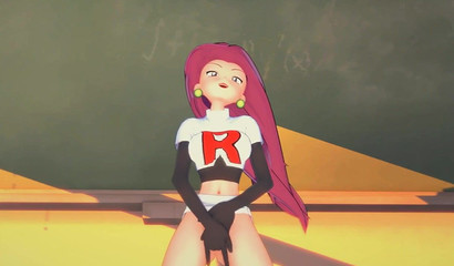 Sexy girl Jessie masturbates a shaved pussy