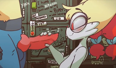 Braixen Gives Oral Coitus To Lucario (loop W/ Sound)