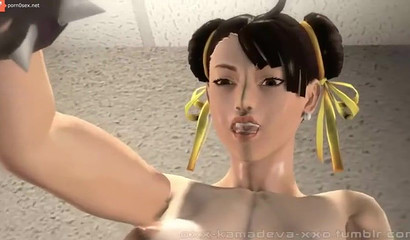 3D porn cartoon – Futanari fucks Lara Croft in the toilet