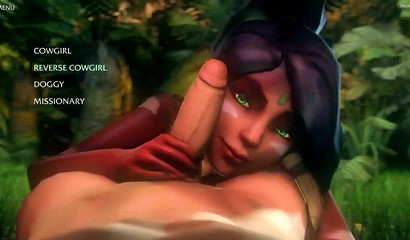Animated sex in the jungle! Sex video from the game Queen of the Jungle