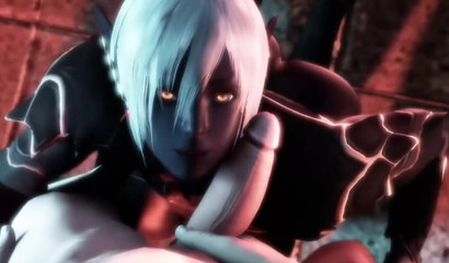 Nualia elf queen from World of Warcraft enjoys big cock 3D porn