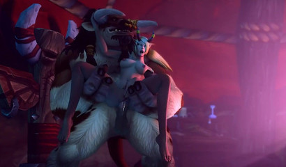 Bulls fuck tiny elf girls from World of Warcraft