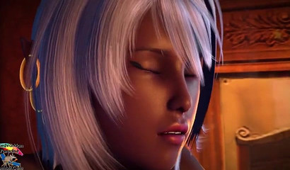 Elven girl gets impregnated by a man in a hot porn cartoon