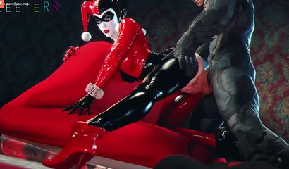 Batman, Joker and others fuck a slut from Arkham Harley Quinn, 3d porn