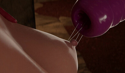 Animated tentacles rape bound Lara Croft