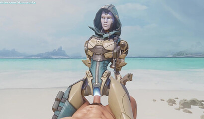 Public sex on the beach with a beauty Ash! 3D porn Apex Legends