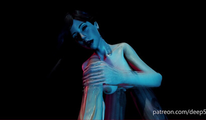 Insatiable futanari tears the narrow vagina of a defenseless girl