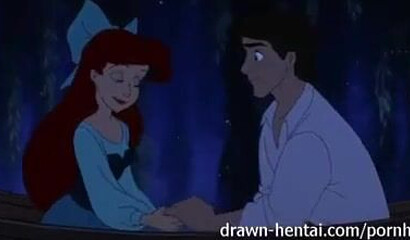The mermaid Ariel loses virginity on a date with a guy, porn cartoon