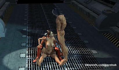 Batman and Robin impale slut Harley Quinn on their dicks, porn cartoon