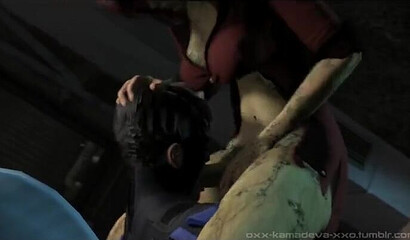 Brutal rape of defenseless Robin lustful DickGirl Poison Ivy, 3D porn