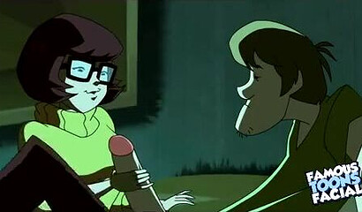 Velma sucked Norville's big dick and gave herself to him, porn cartoon Scooby Doo