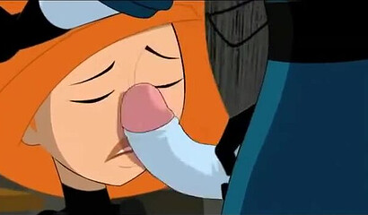 Villain Dr. Drakken rapes redhead Ann Possible, porn cartoon