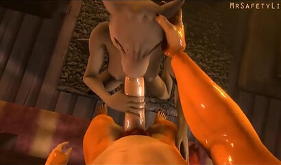 Passionate sex of Simba and Nala in the porn cartoon The Lion King