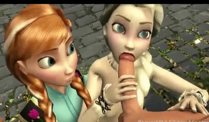 Collection of epic 3D porn with princesses Anna and Elsa from the cartoon Frozen
